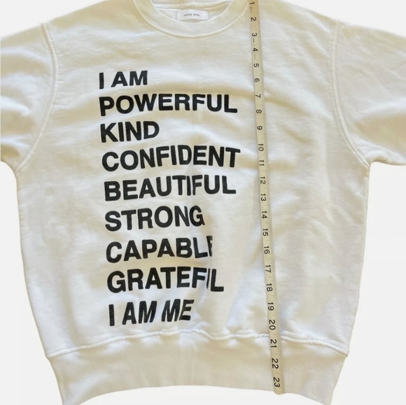ANINE BING RAMONA EMPOWER SWEATSHIRT XS. EXCELLENT! - Picture 3 of 4